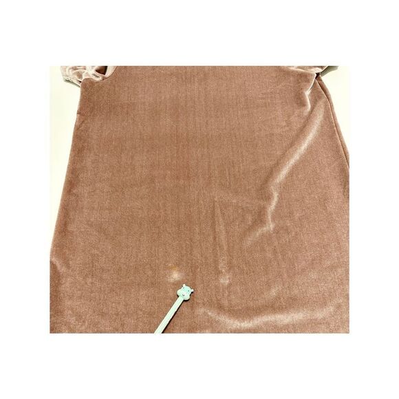 Madewell Mock Turtleneck‎ Short Sleeve Velvet Mini Dress Rose Pink XXS - Picture 6 of 11